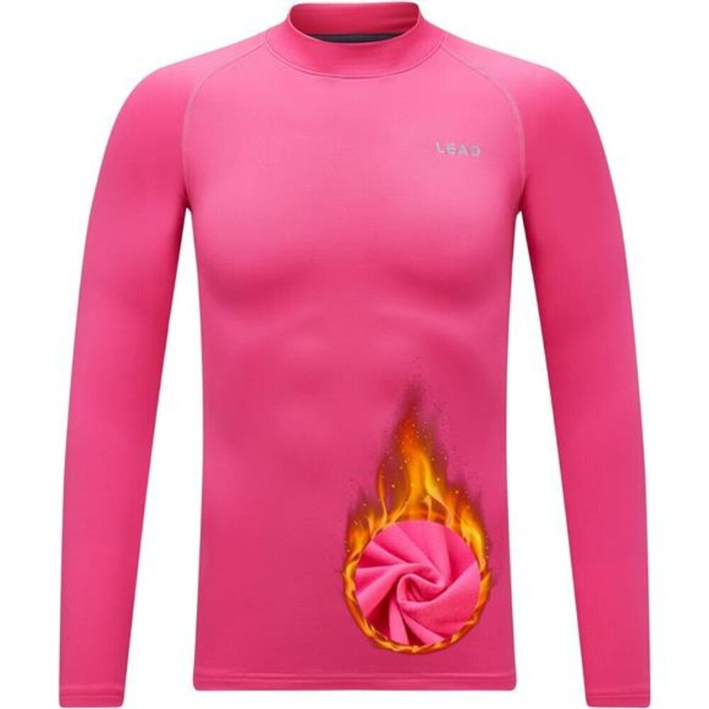 Boys Compression Shirt Long Sleeve Fleece Sports Base Layer Soccer Youth